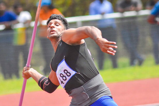 Olympian Sumedha Ranasinghe was the winner of the men’s javelin throw as he cleared a distance of 78.31 metres.